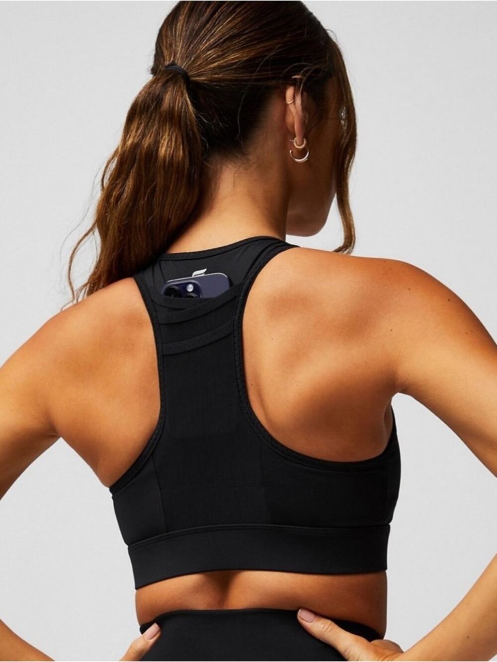Fabletics Trinity High Impact Black Sports Bra XXL NWT